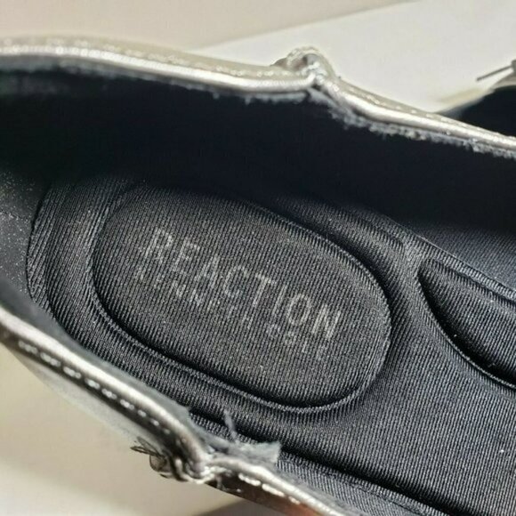 Kenneth Cole Reaction Womens Buckle Metallic Closed Toe Slip On Flat Loafers 7.5 - Picture 8 of 8